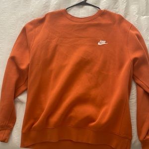 Orange Nike crewneck